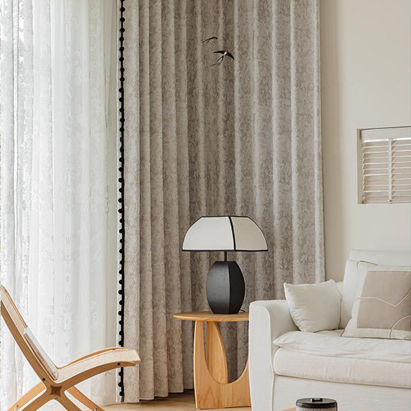 【ドレープカーテン】高級感 花柄 フランス風