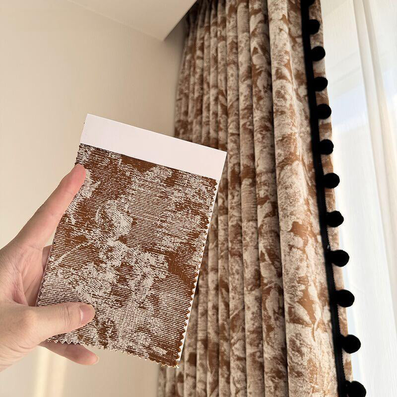 【ドレープカーテン】高級感 花柄 フランス風