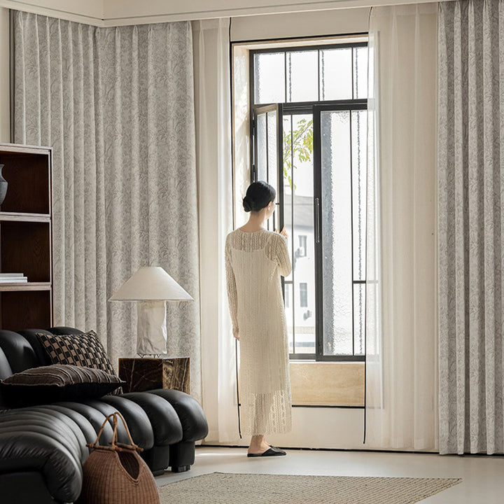 【ドレープカーテン】シンプル ナチュラル風