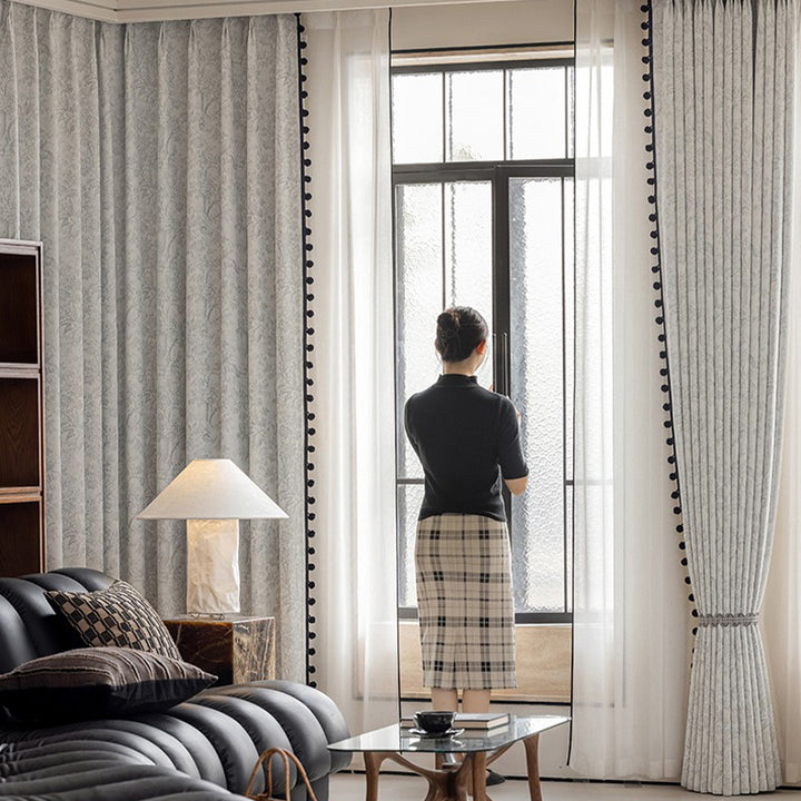 【ドレープカーテン】シンプル ナチュラル風