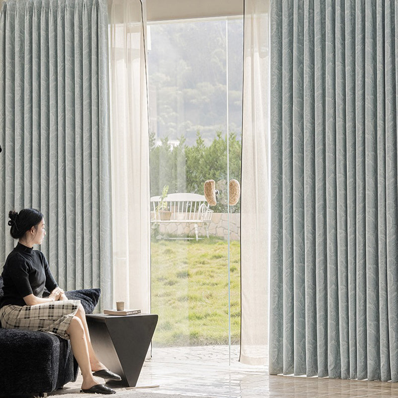 【ドレープカーテン】落ち着く 花柄 柔らかい