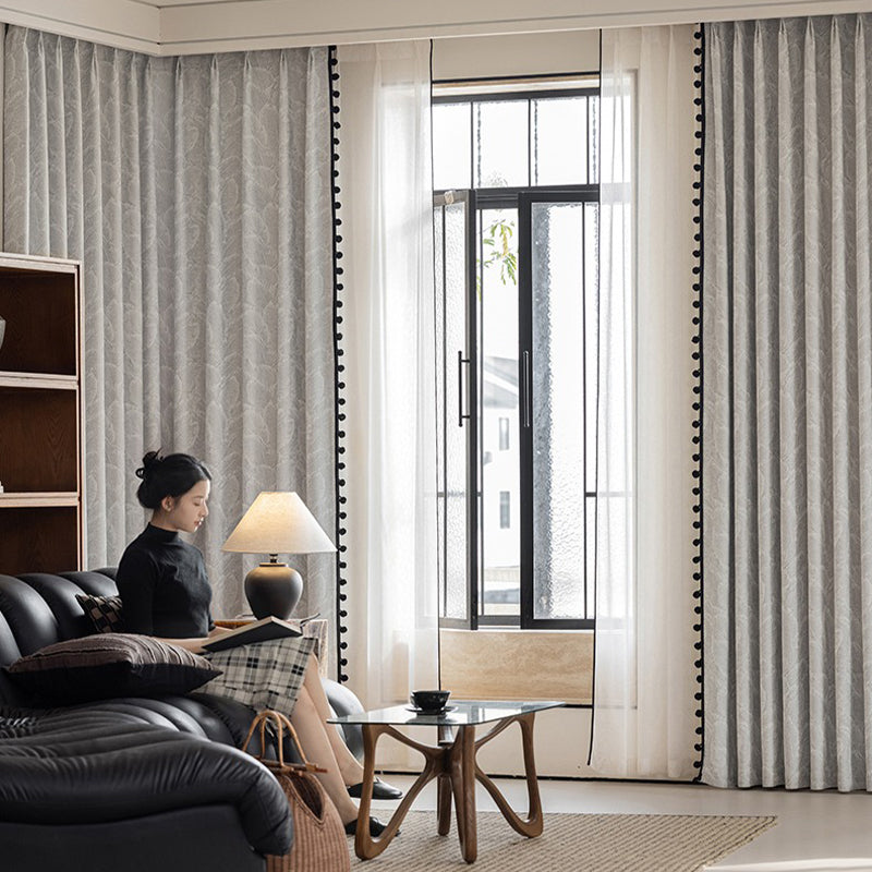 【ドレープカーテン】落ち着く 花柄 柔らかい