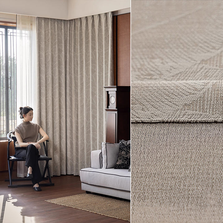 【ドレープカーテン】落ち着く 花柄 柔らかい