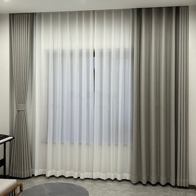 【ドレープカーテン】遮光3級 ミニチェック  柔らかな風合い