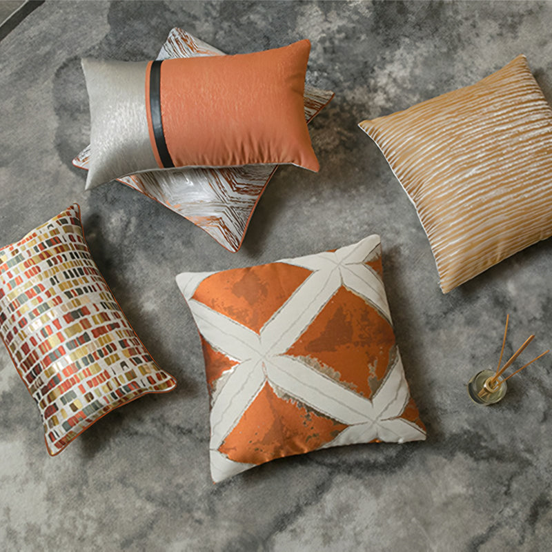 【クッション】オレンジ色系 プチ贅沢