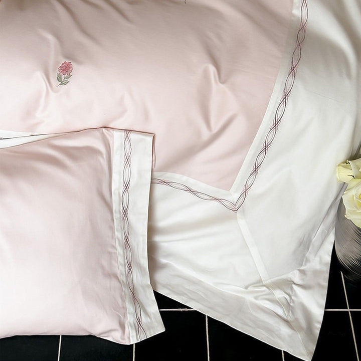 【寝具セット】刺繍 おしゃれ 4点セット