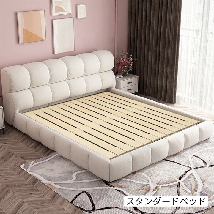 【ベッド】フランス風 パフ型