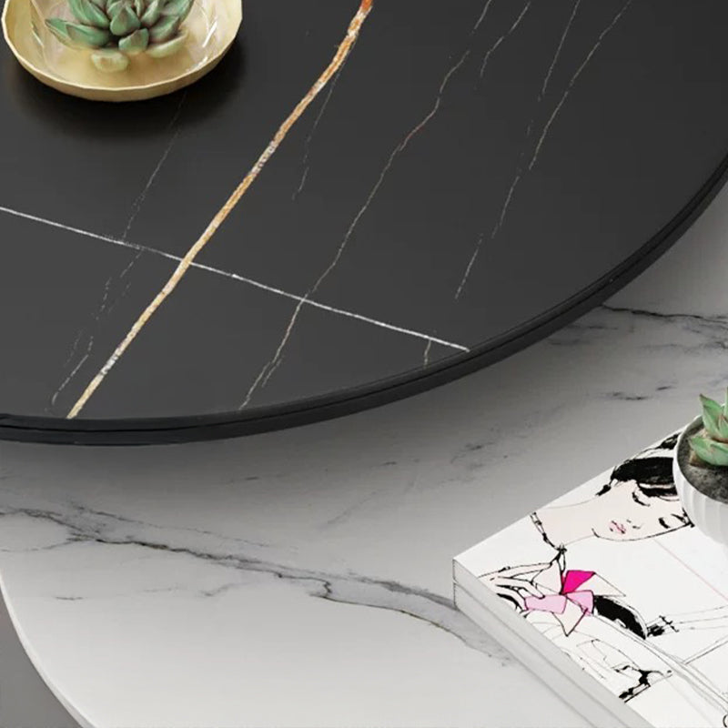 【ローテーブル】グレー系ラウンド