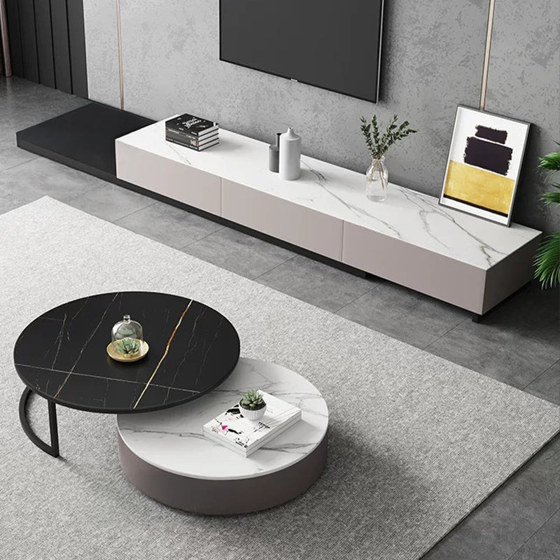 【ローテーブル】グレー系ラウンド