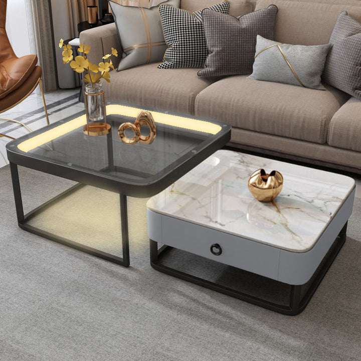 【ローテーブル】イタリアンモダン 四方型