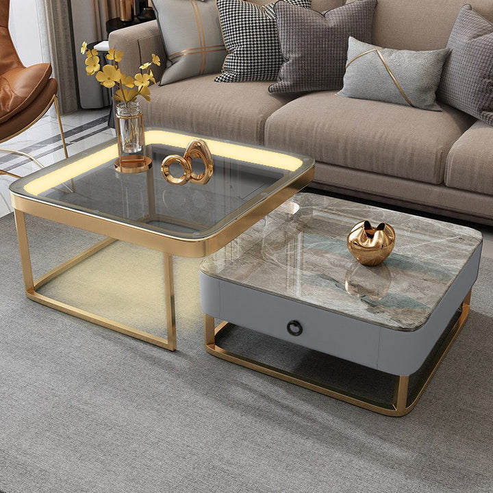【ローテーブル】イタリアンモダン 四方型