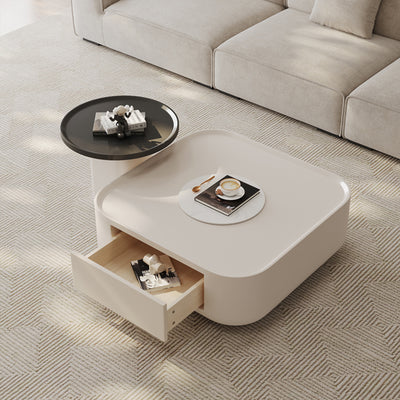 【ローテーブル】クリーム風 高品質 テーブルセット