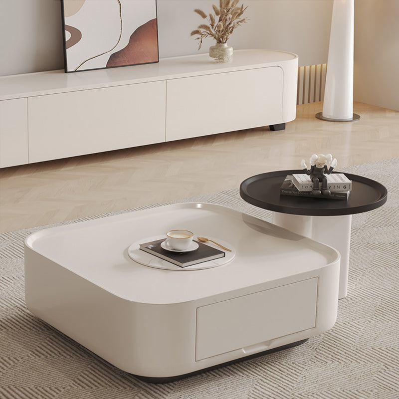 【ローテーブル】クリーム風 高品質 テーブルセット