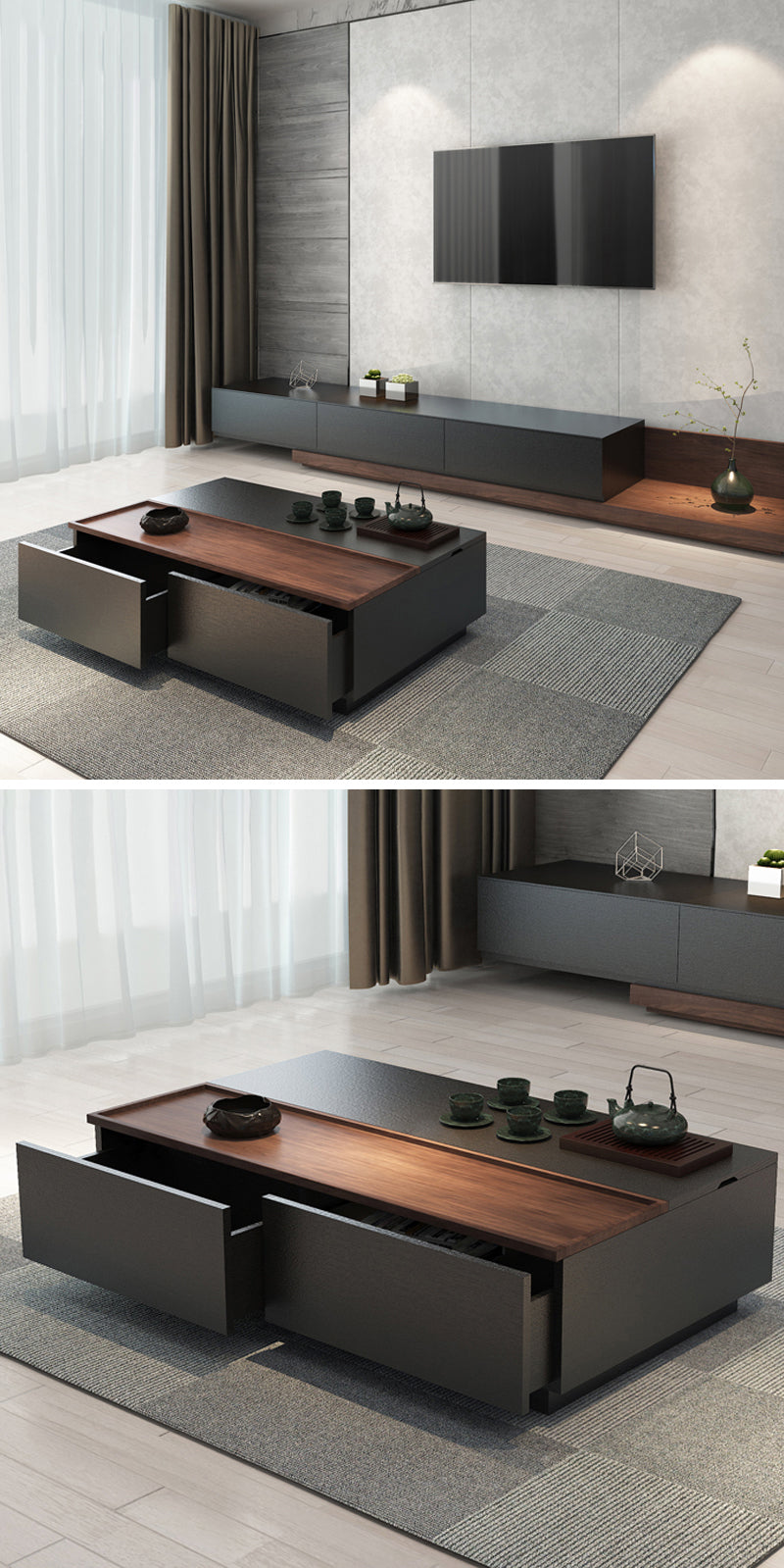 INDOORPLUS公式/高級感を感じさせるエレガントなデザインのローテーブル