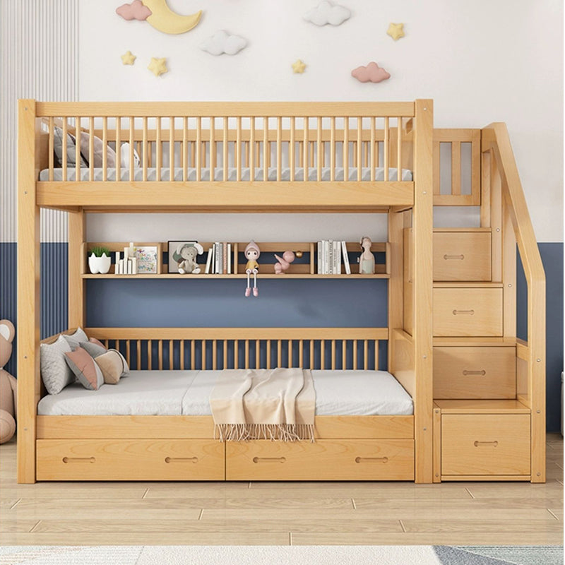 INDOORPLUS公式 | 二段ベッド ナチュラル 機能性 子供用ベッド