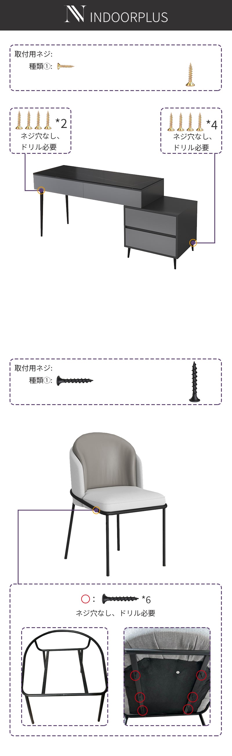 【デスク】テーブル 高級感 選べる2色 女性の方でも簡単に組み立てることが出来るので安心です！