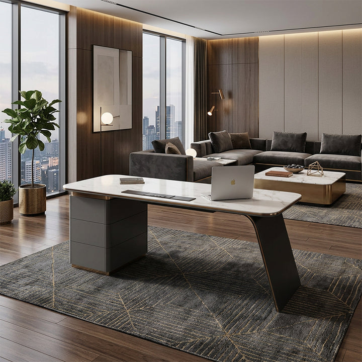 【デスク】優雅なデザイン モダン