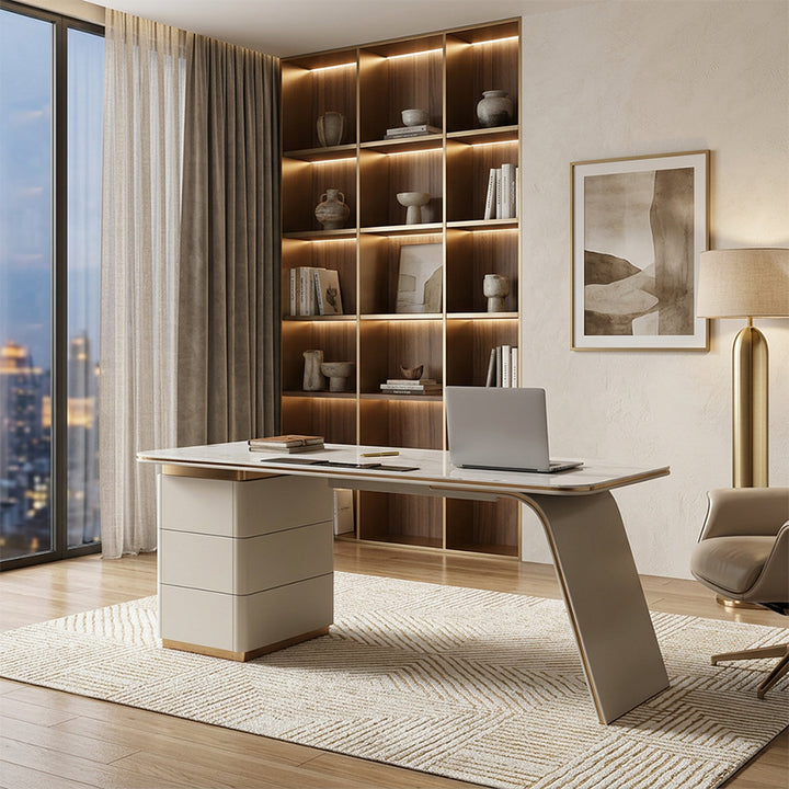 【デスク】優雅なデザイン モダン