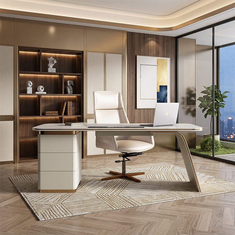 【デスク】優雅なデザイン モダン