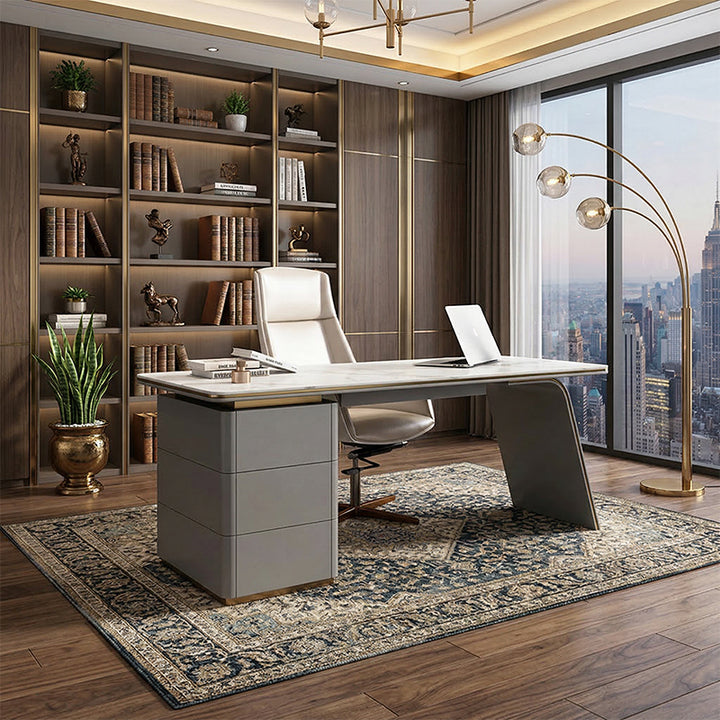 【デスク】優雅なデザイン モダン