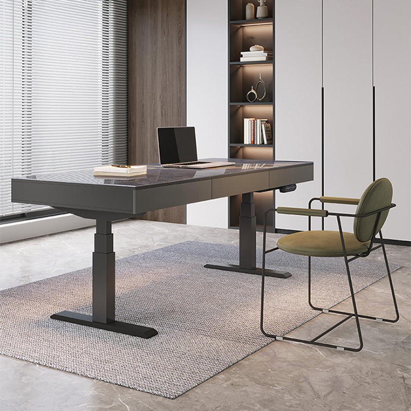 4点セット　昇降式　ワークデスク　ブラック Amazon | Dripex 電動昇降デスク 幅160cm 奥行75cm 簡単組立