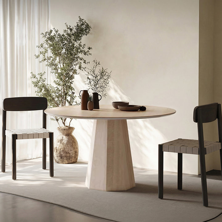 【ダイニングテーブル】わびさび風デザイン 立体感