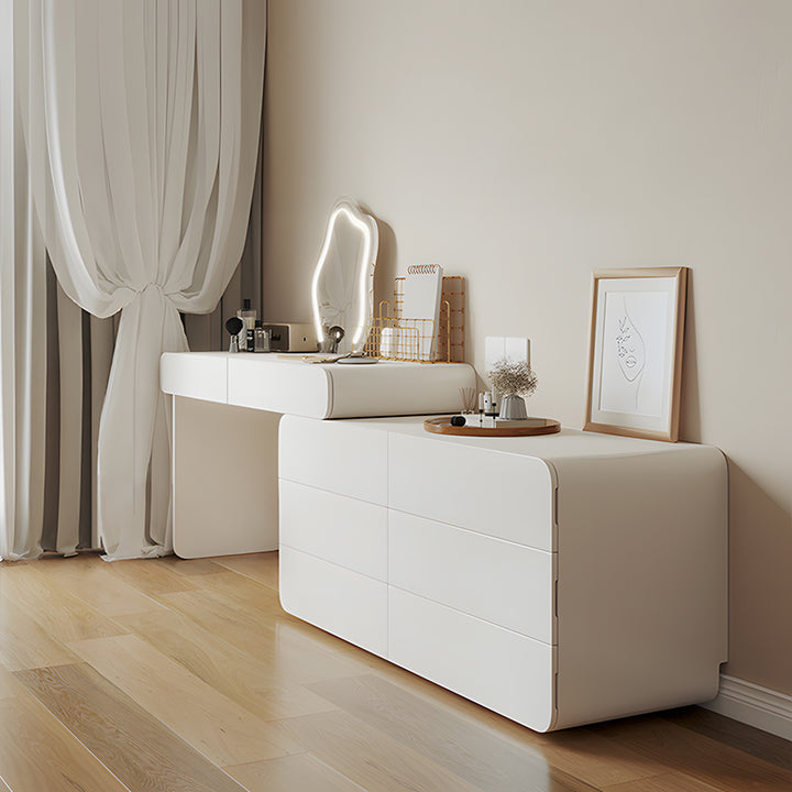 【ドレッサー】フランス風 ロマンチック 伸縮式