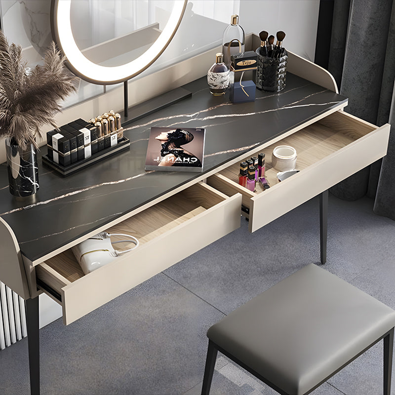 【ドレッサー】モダンスタイル 大理石模様 高級感