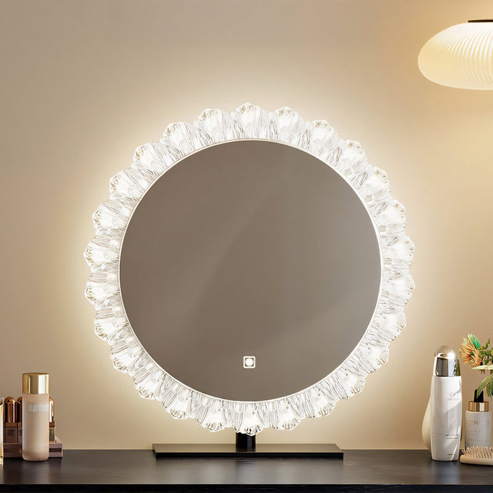 【ドレッサー】エレガントモダン曲線デザイン 大収納