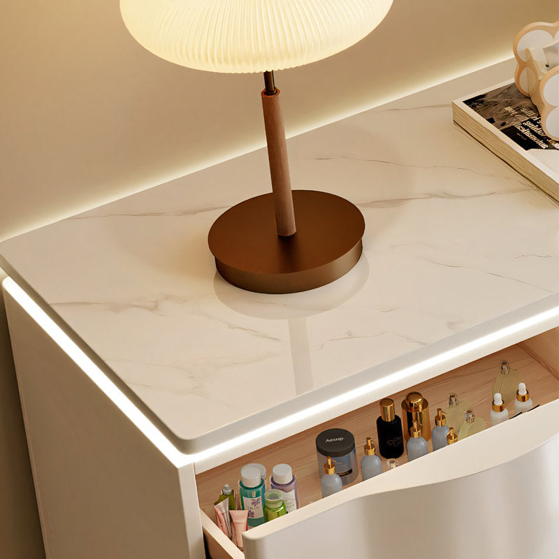 【ドレッサー】エレガントモダン曲線デザイン 大収納