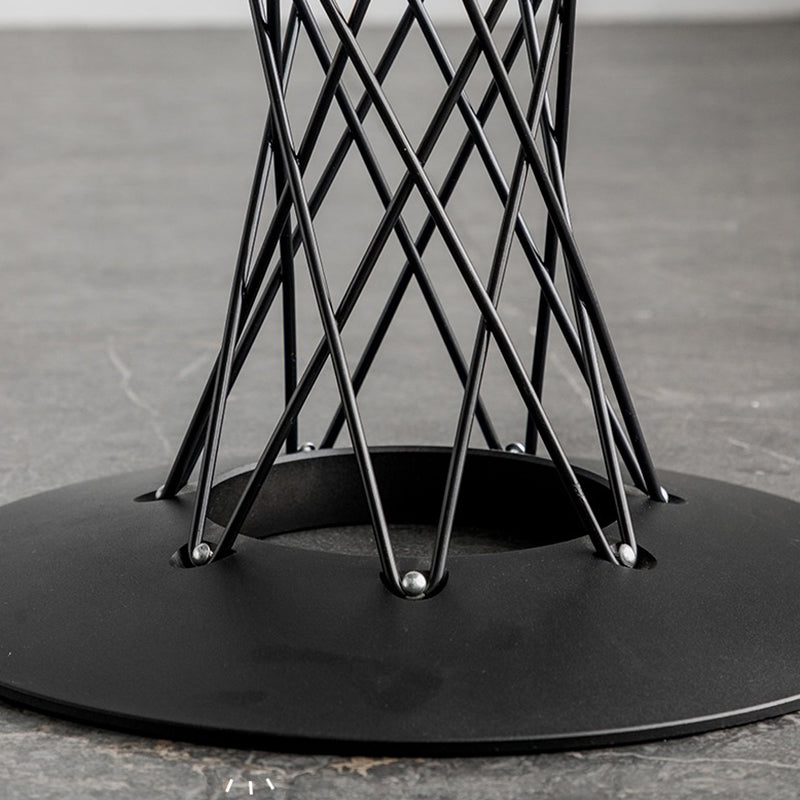 黒い金属製食器スタンド スクロールデザイン 【公式通販】