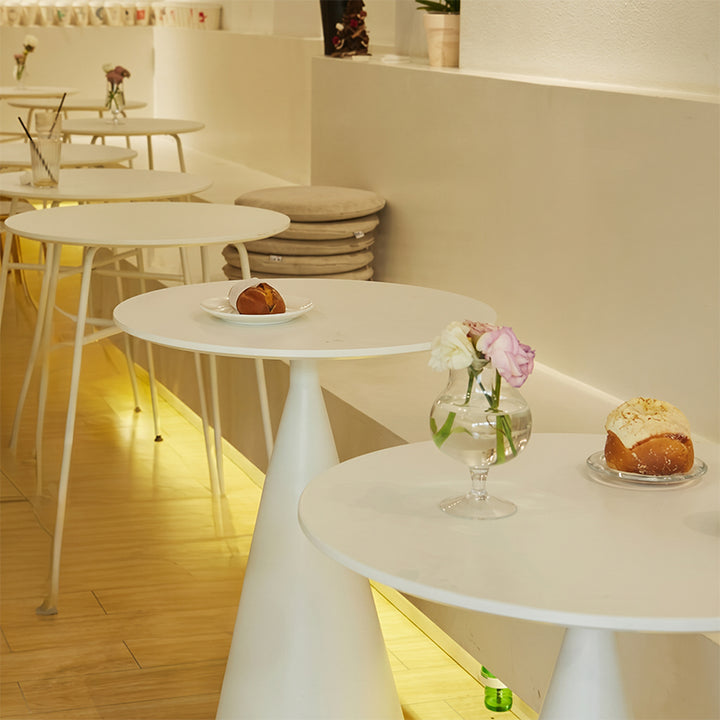 【カフェテーブル・椅子】テーブルセット  飲食店向け コーン型
