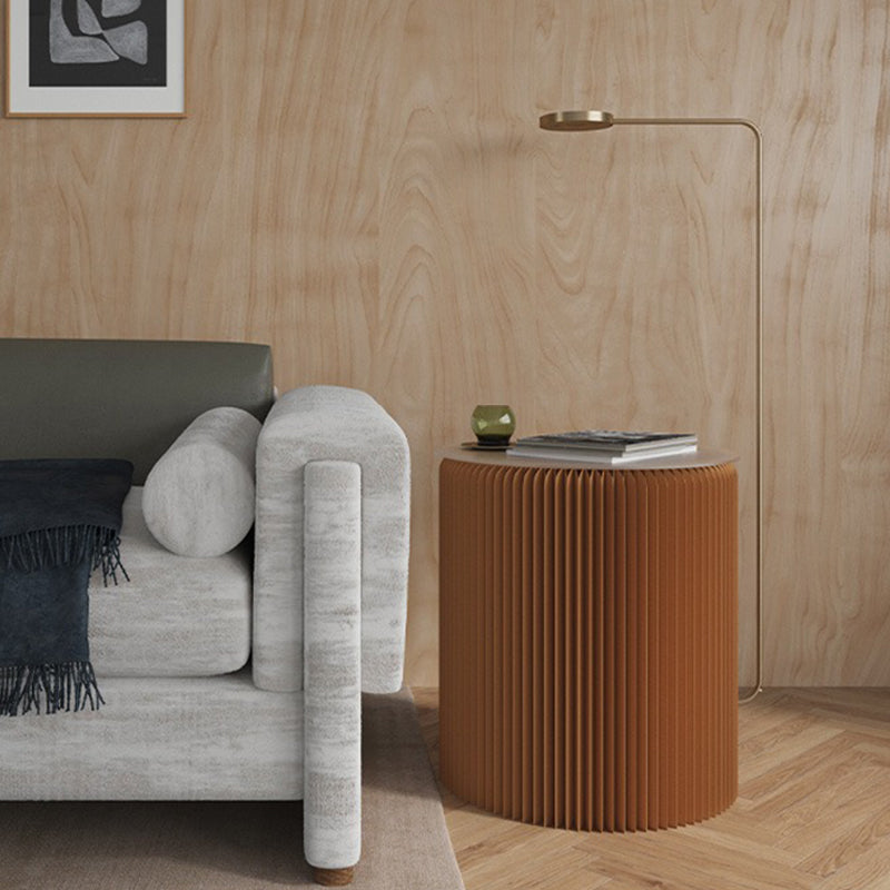 INDOORPLUS公式｜サイドテーブル クラフト紙 ミニマル 折りたたみ