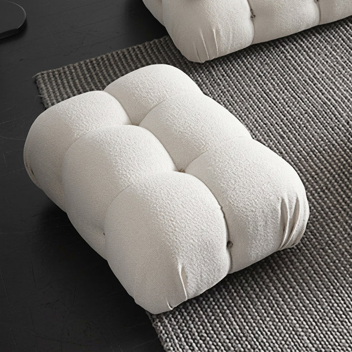 【ソファ】クリーム色おしゃれ 選べる3素材