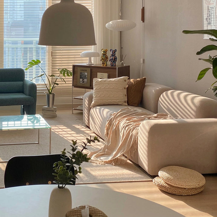 【ソファ】とうふ北欧風 選べる3素材