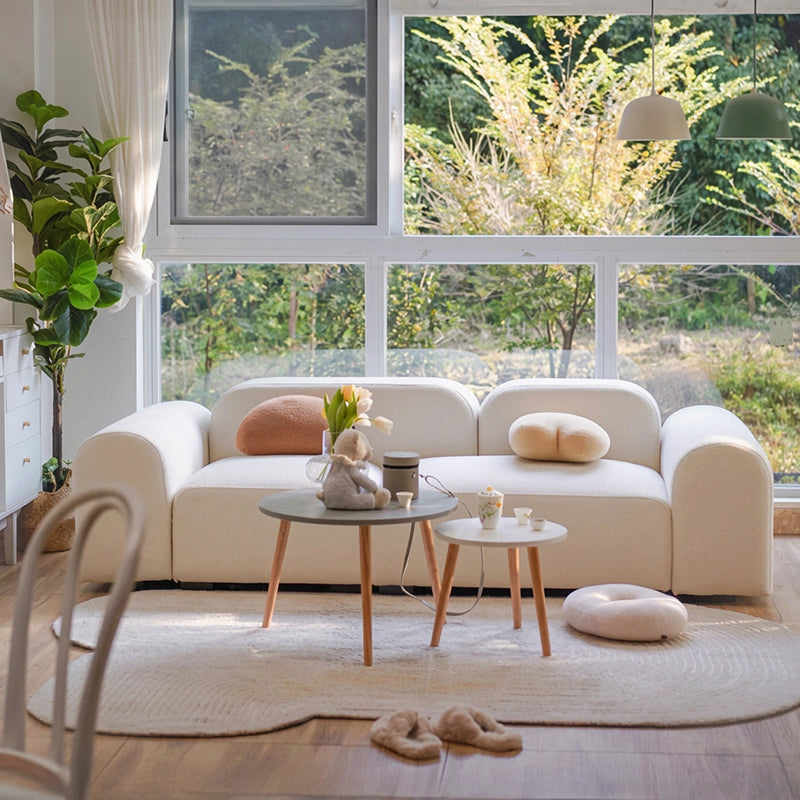 【ソファ】とうふ北欧風 選べる3素材