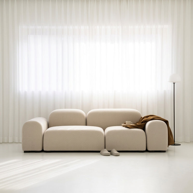 【ソファ】とうふ北欧風 選べる3素材