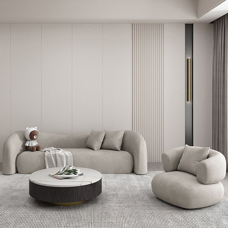 INDOORPLUS公式｜ソファ クリーム色 流線型デザイン – Indoorplus