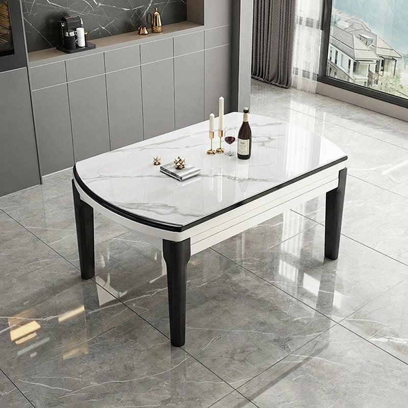 【ダイニングテーブル】 高級感 伸長式 天板厚み選べる　