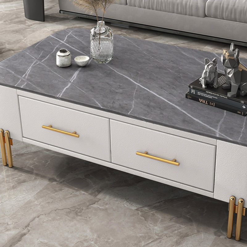 【ローテーブル】マーブル天板 大人なモダンインテリア