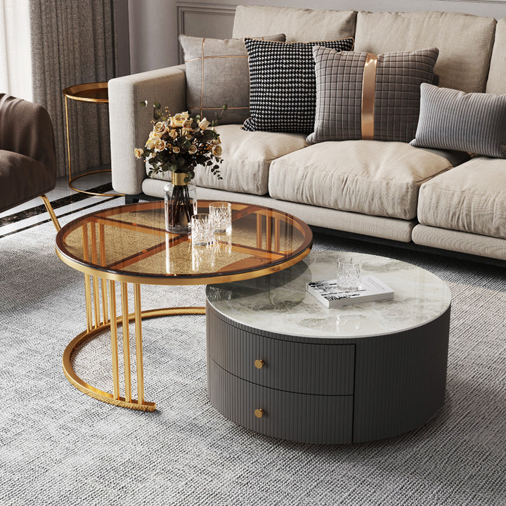 【ローテーブル】モダン 高級感 選べる9色