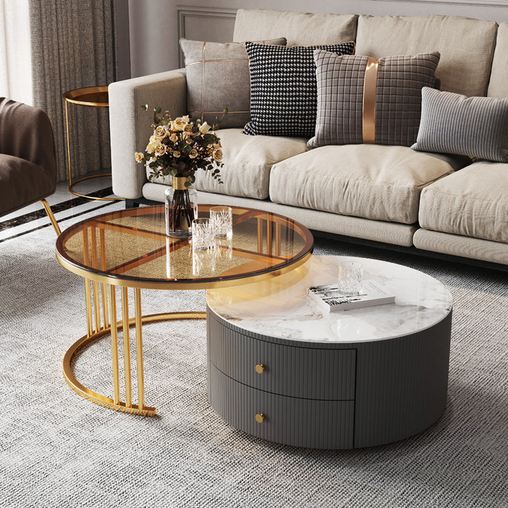 【ローテーブル】モダン 高級感 選べる9色