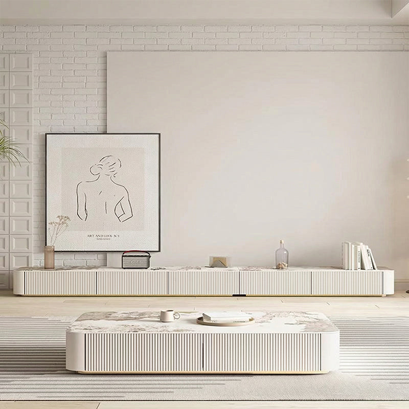 【ローテーブル】マーブル柄 繊細なデザイン 選べる2色