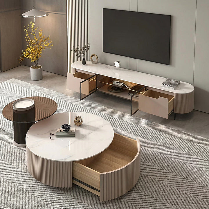 【ローテーブル】リゾートテイスト テーブルセット