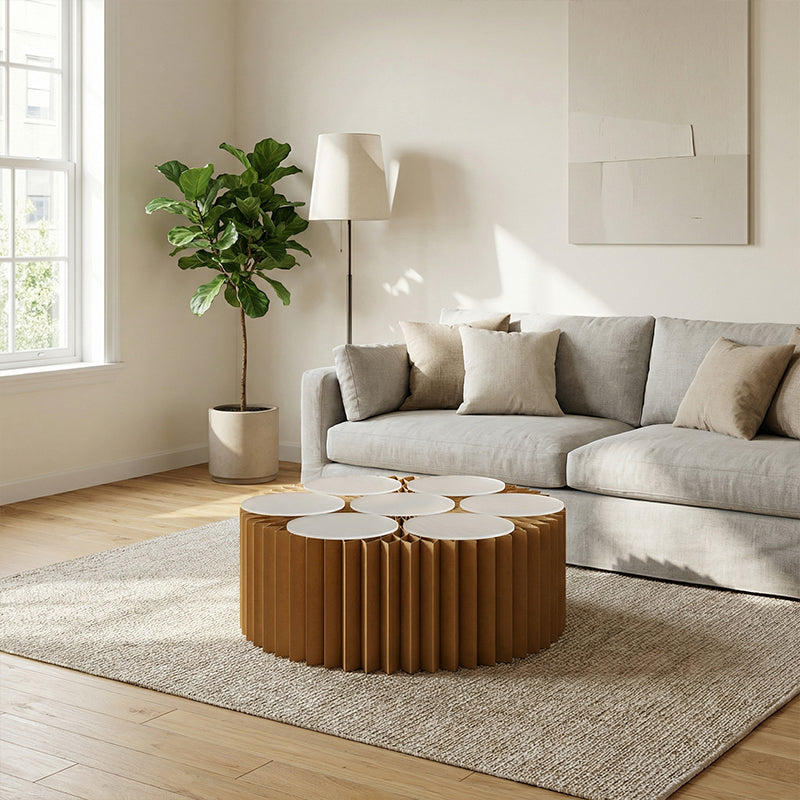 【ローテーブル】クラフト紙 インスタ映え 高級感