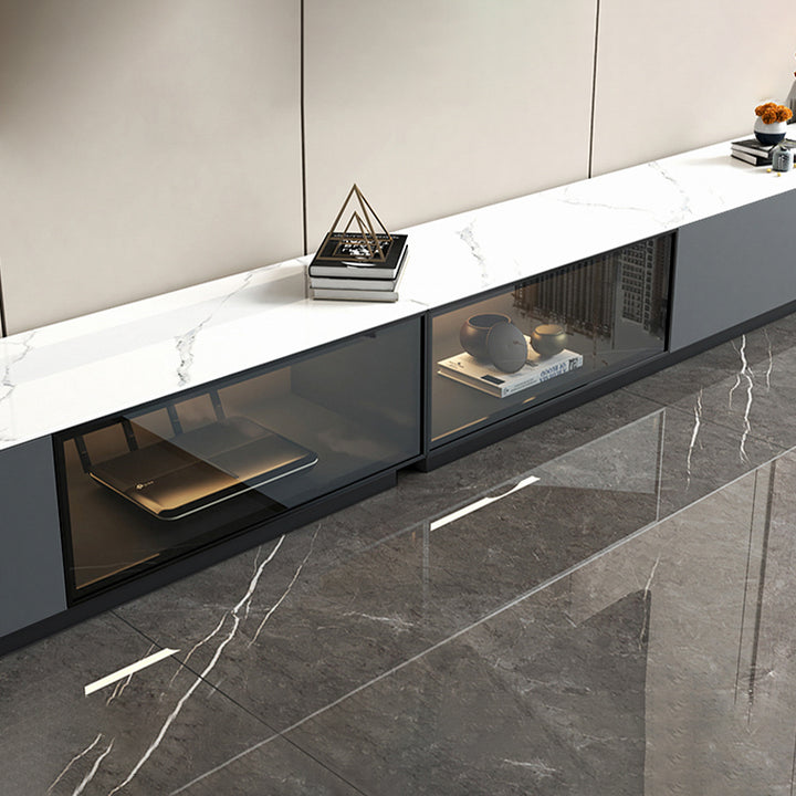 【テレビ台】マーブル柄テレビボード 選べる2色