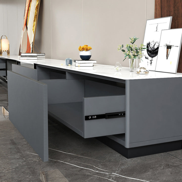 【テレビ台】マーブル柄テレビボード 選べる2色