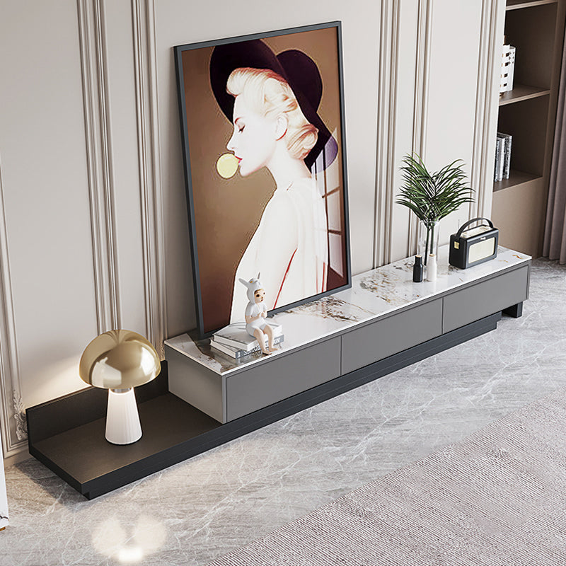 INDOORPLUS公式/テレビ台 伸縮式テレビボード マーブル柄 大理石