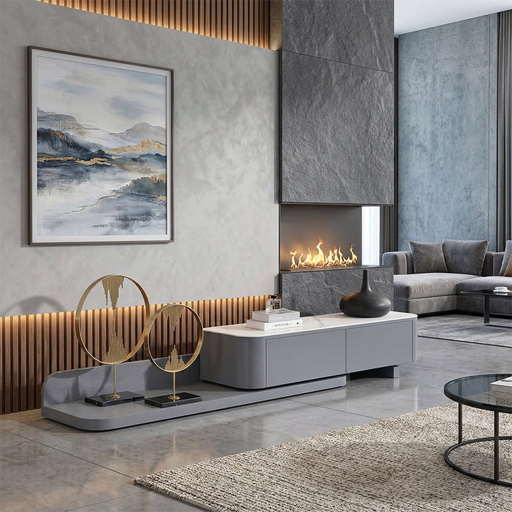 【テレビ台】伸縮式 モダンデザイン 高級感