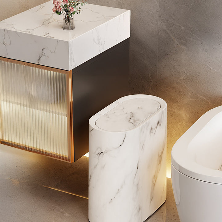 【ゴミ箱】大理石風 清潔感 省スペース